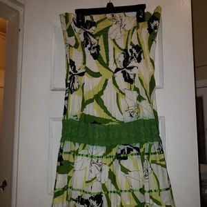 Strapless summer dress